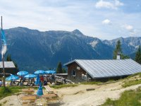 Die Brunnenkopfhütte im Sommer